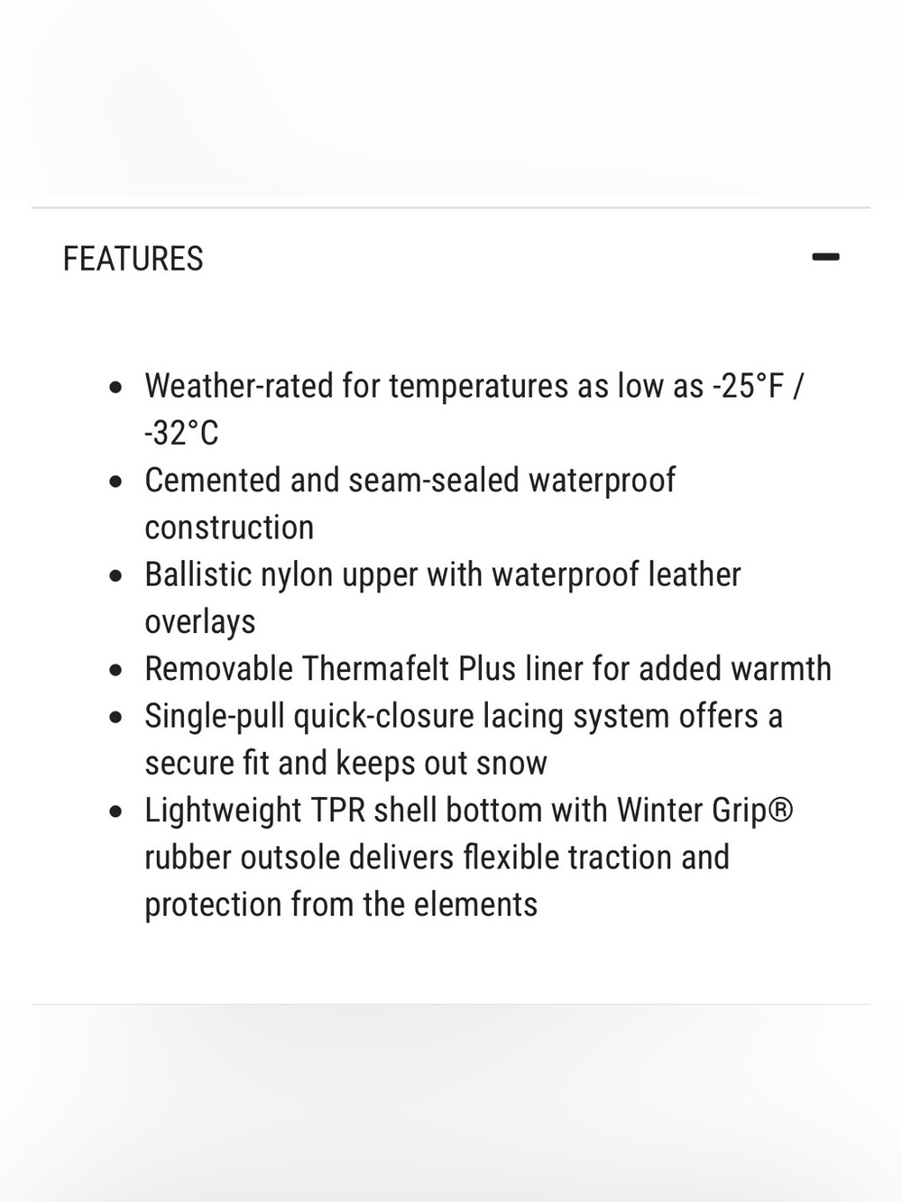 The North Face Youth Alpenglow V Waterproof Black and Grey Winter Boots - Picture 12 of 13